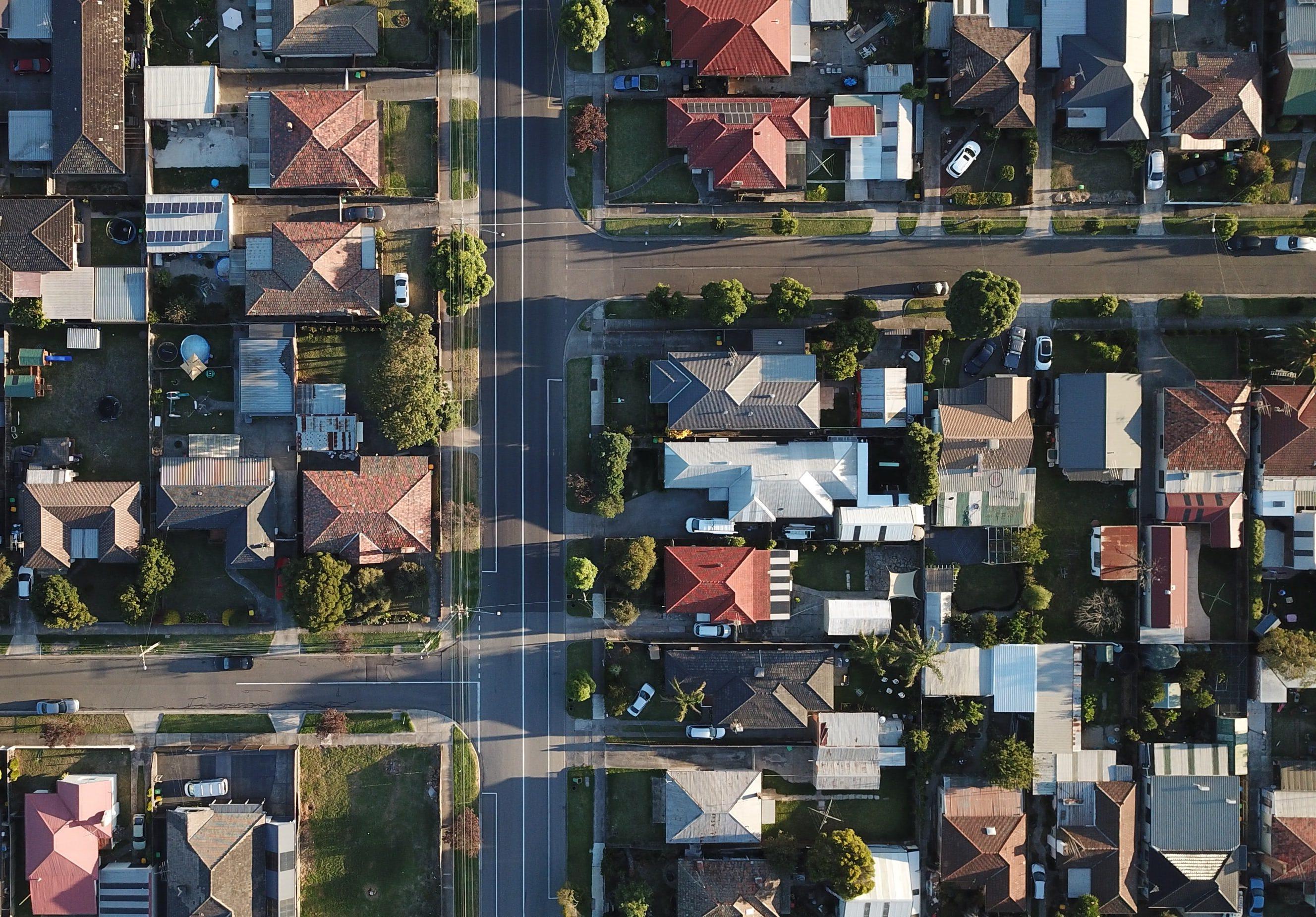 Aerial View of Homes